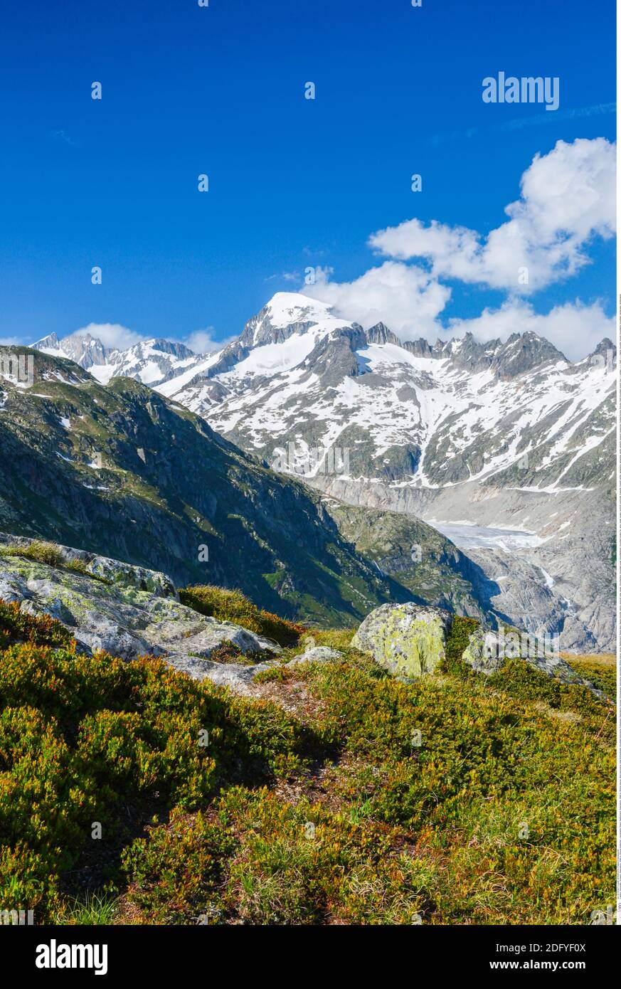 Geographie / Reisen, Schweiz, Galenstock, 3586 m, Rhône Gletscher, Additional-Rights-Clearance-Info-Not-Available Stockfoto