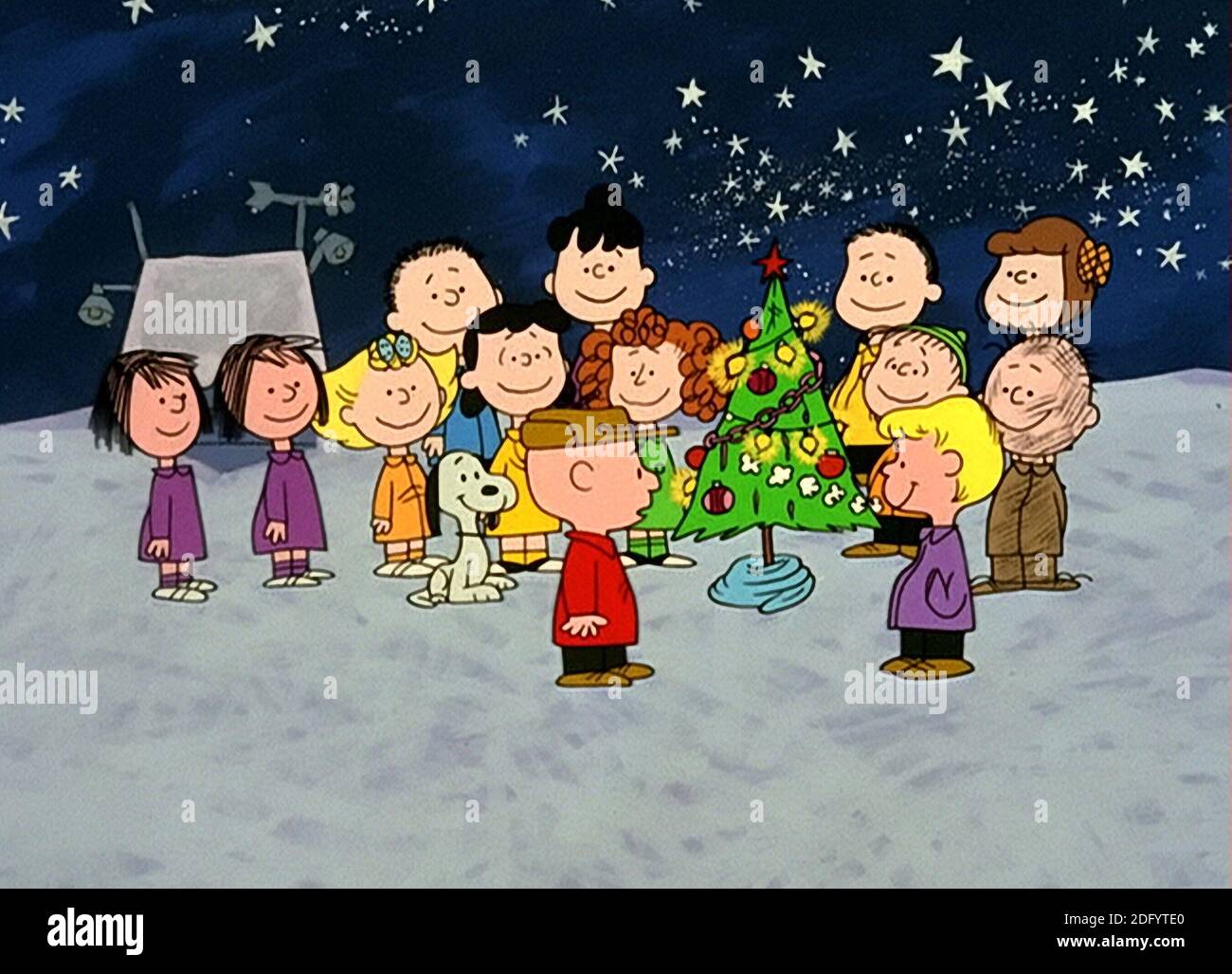 Ein Charlie Brown Weihnachten Stockfoto