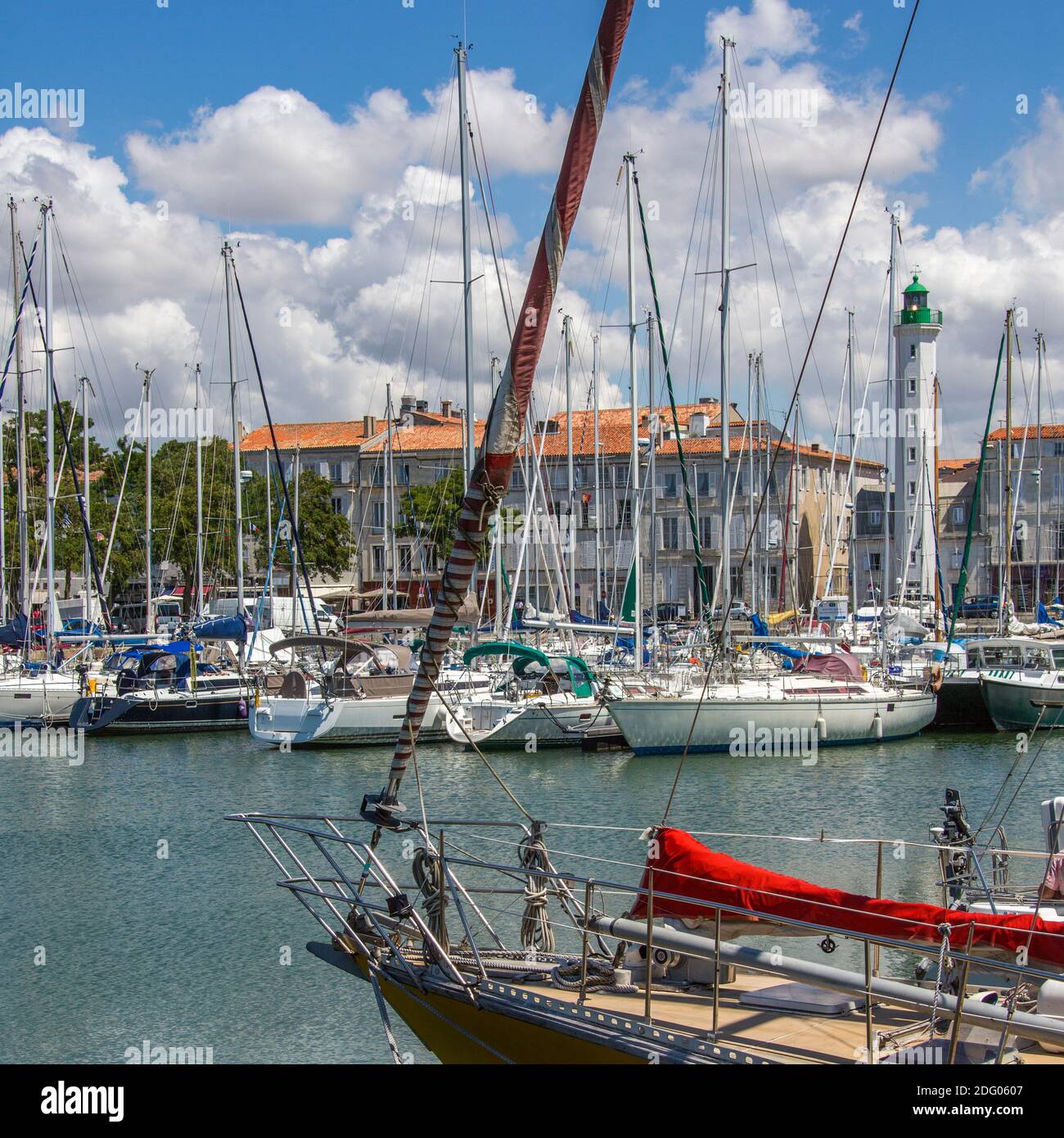 Der Hafen von La Rochelle an der Küste der Region Poitou-Charentes Frankreich. Stockfoto