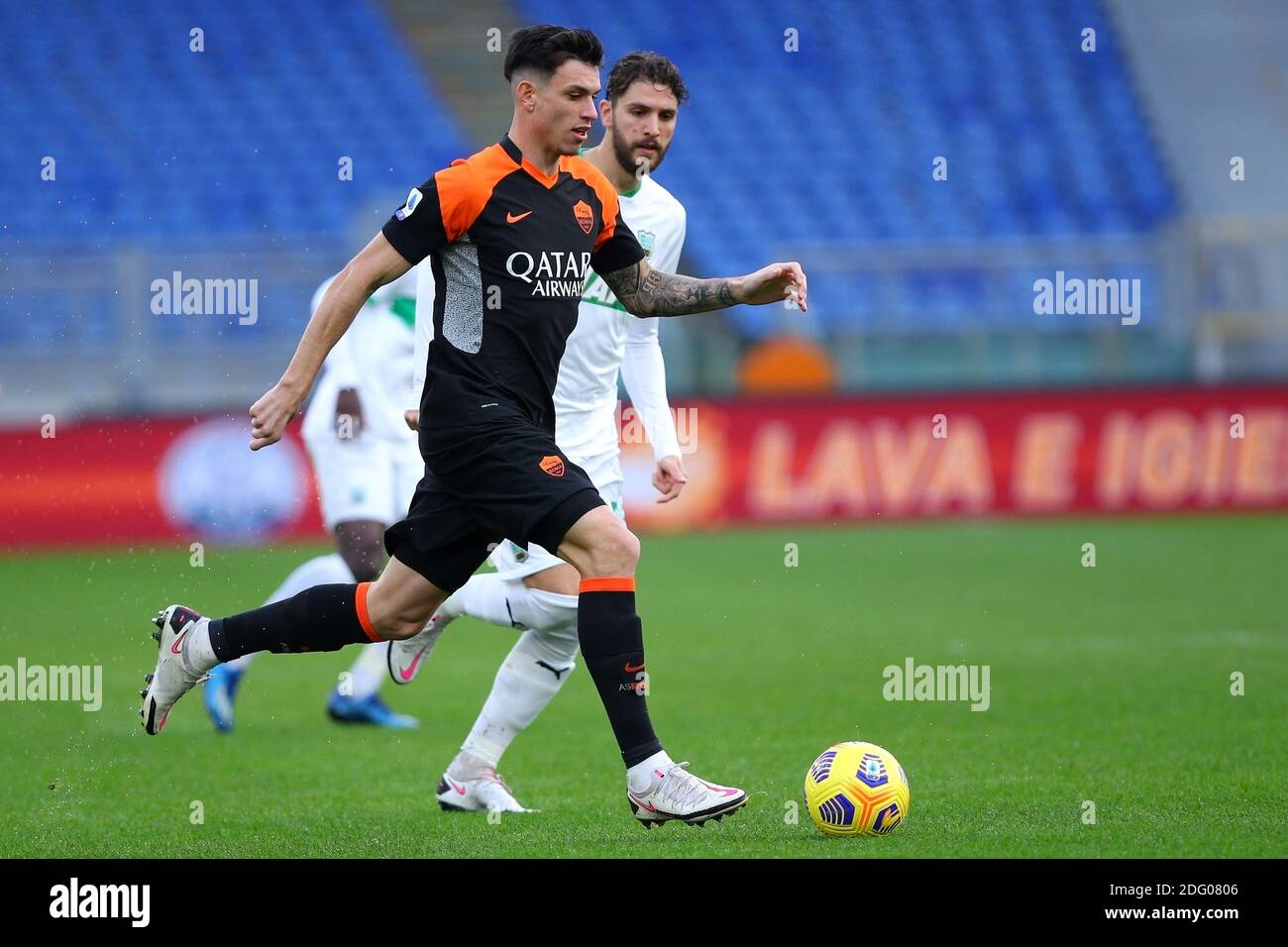 Roger Ibanez von Roma in Aktion während der italienischen Meisterschaft Serie EIN Fußballspiel zwischen AS Roma und US Sassuolo Calci/lm Stockfoto