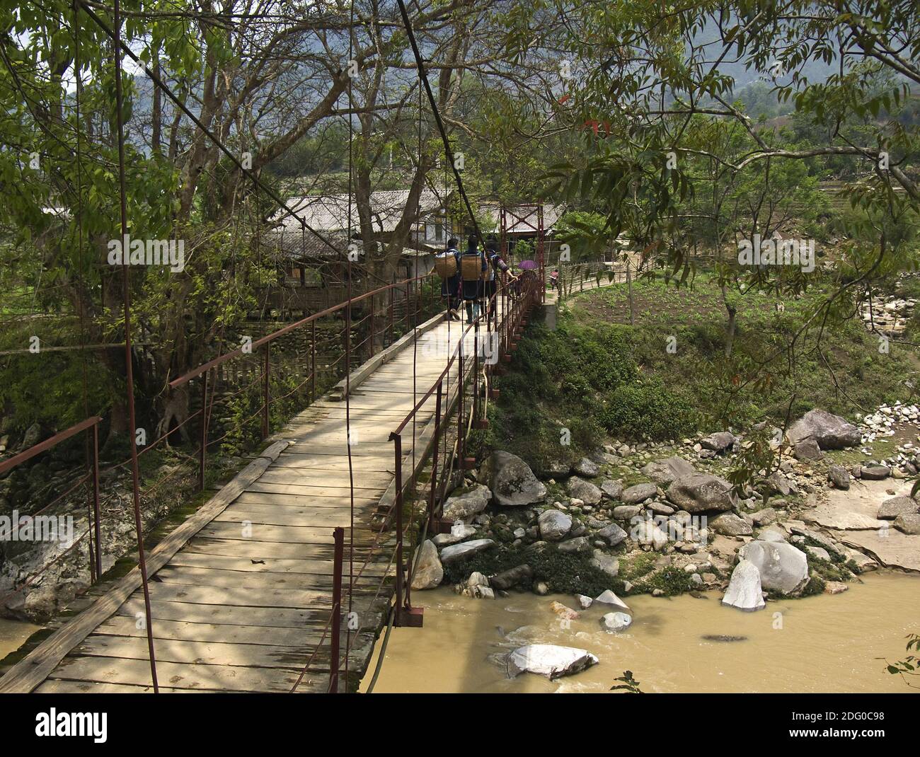 River Crossing Stockfoto