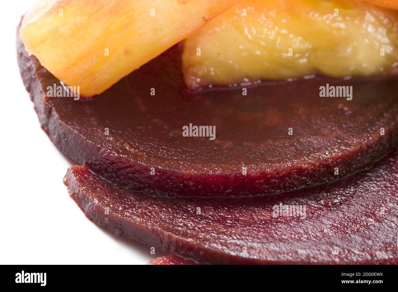 Rote Beete Ananas Salat - Rote Bete Ananas Salat Stockfoto