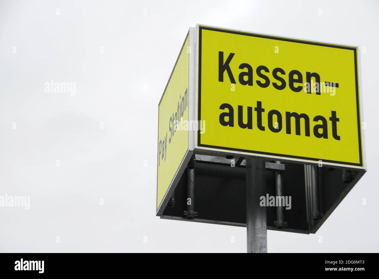 Kassenautomat - Bezahlstation Stockfoto