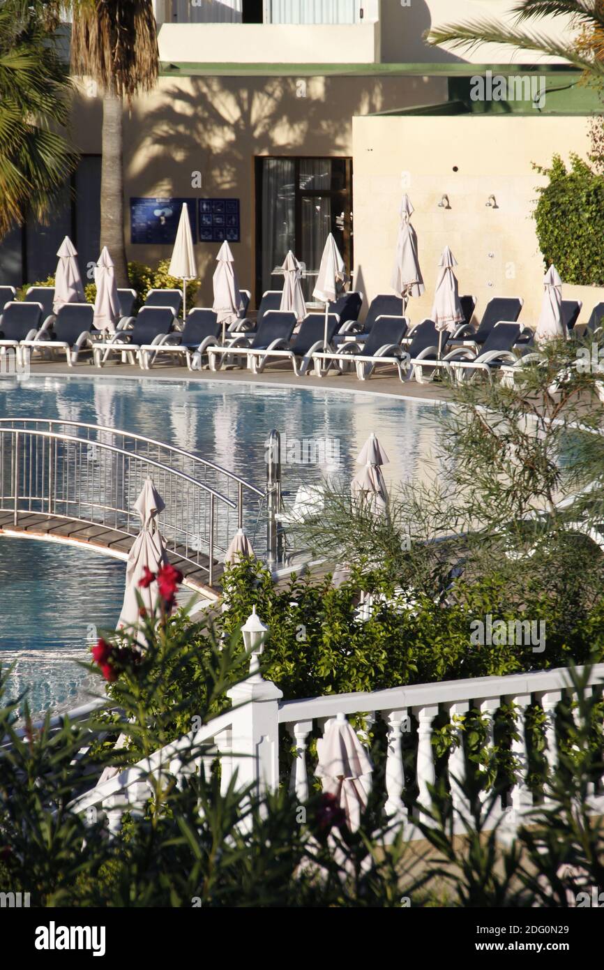 Hotel-Swimmingpool in Spanien Stockfoto