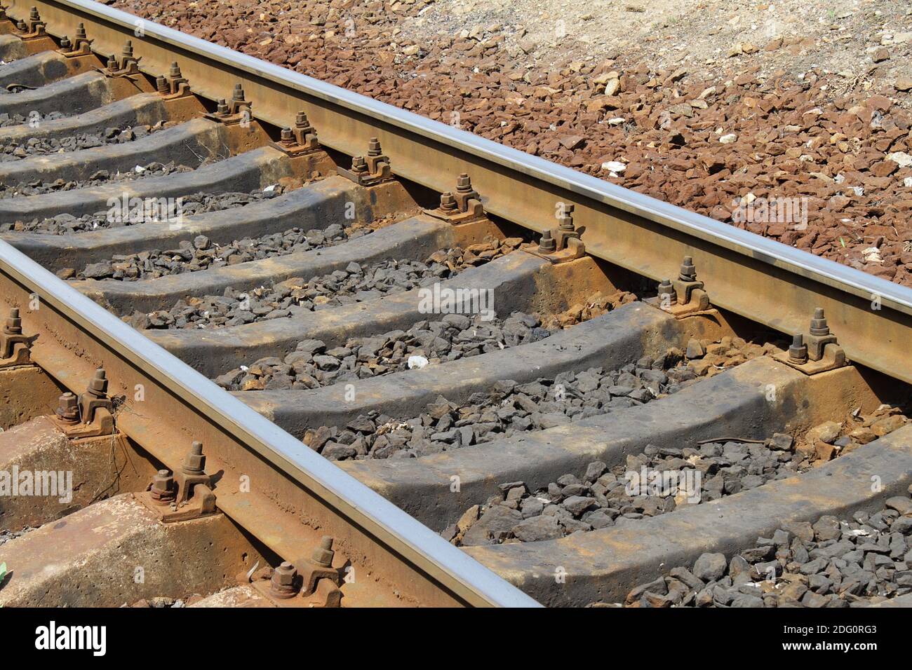 Alte Gleise Stockfoto