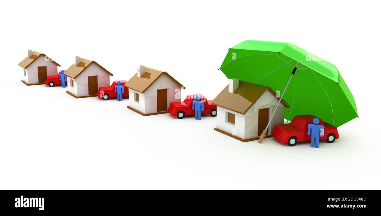 Hausratversicherung Stockfoto