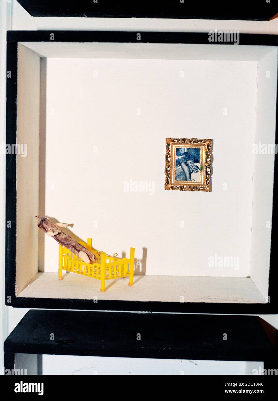 Kunstwerk ‘Living Womb’ (aus Tampax Romana), 1976, von Genesis Breyer P-Orridge. Fotografiert in ihrem Zuhause in Queens, New York. 23. Oktober 2002. Stockfoto