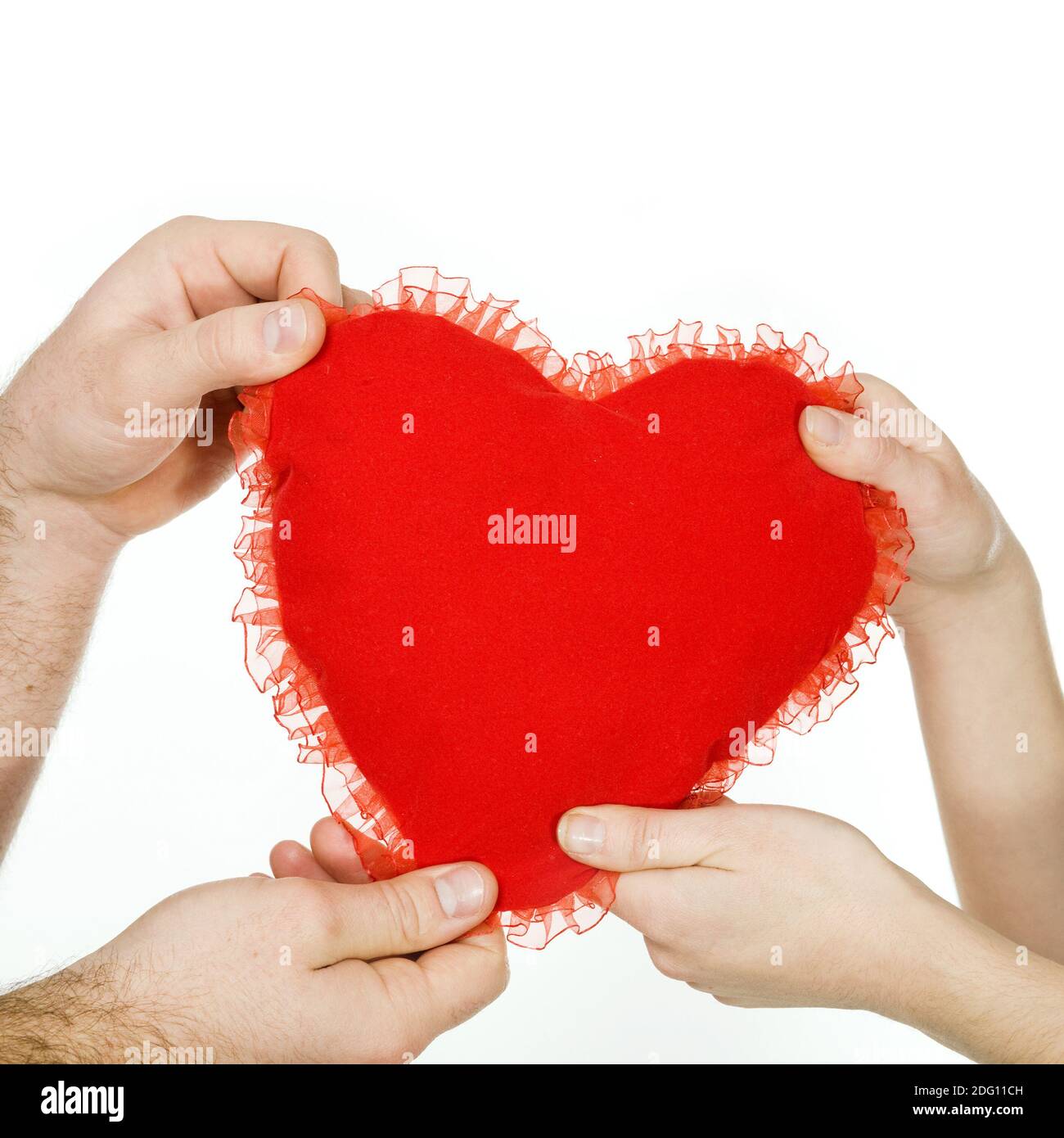 Großen roten Herz Stockfoto