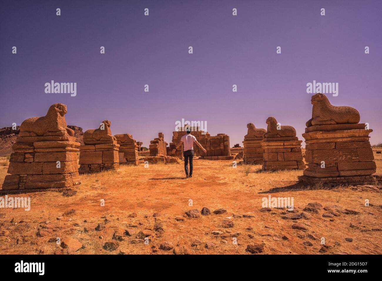 Amun Tempel von Naqa Stockfoto