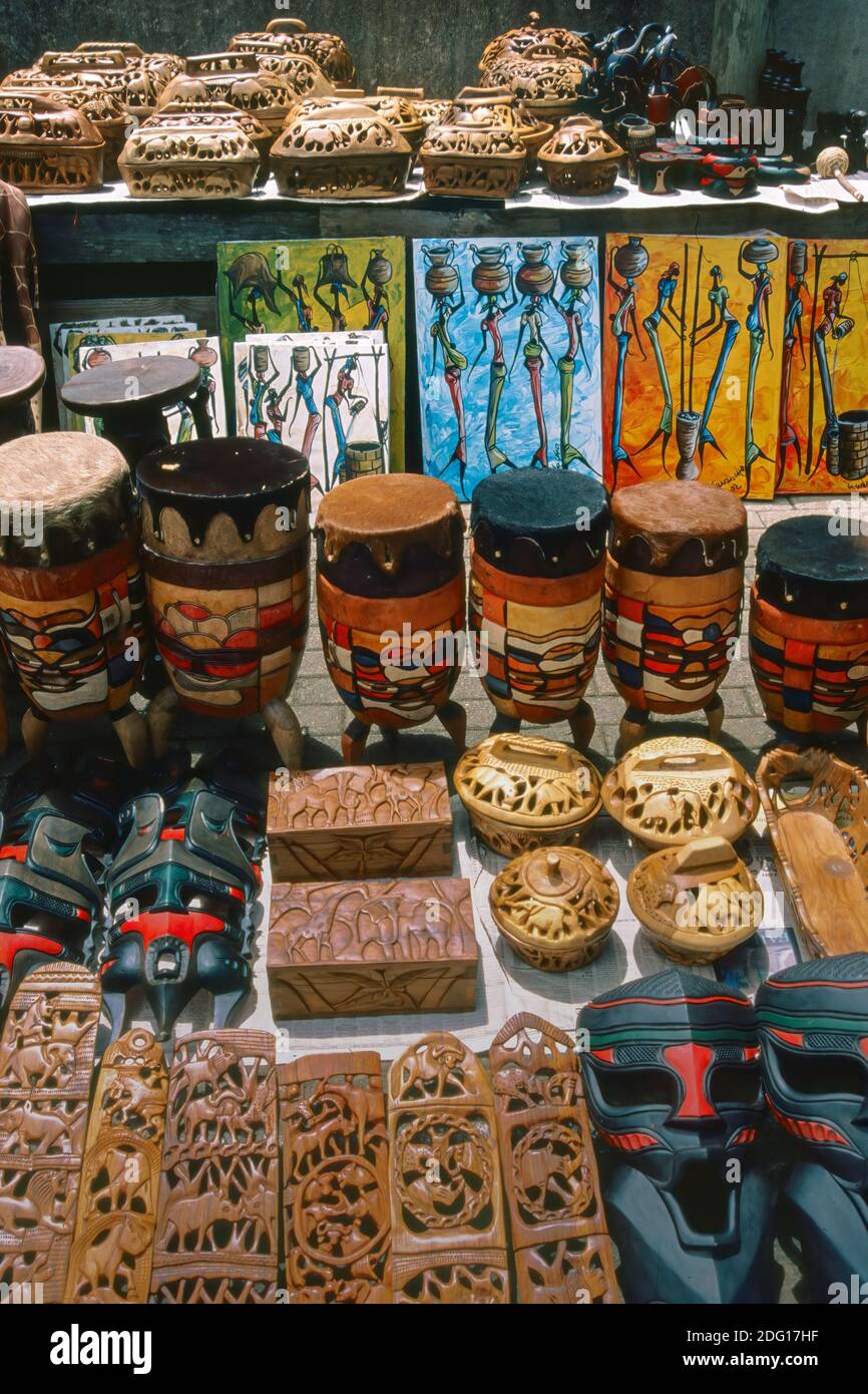 Handwerk Stand bei Pilgrims Rest Mpumalanga Südafrika Stockfoto