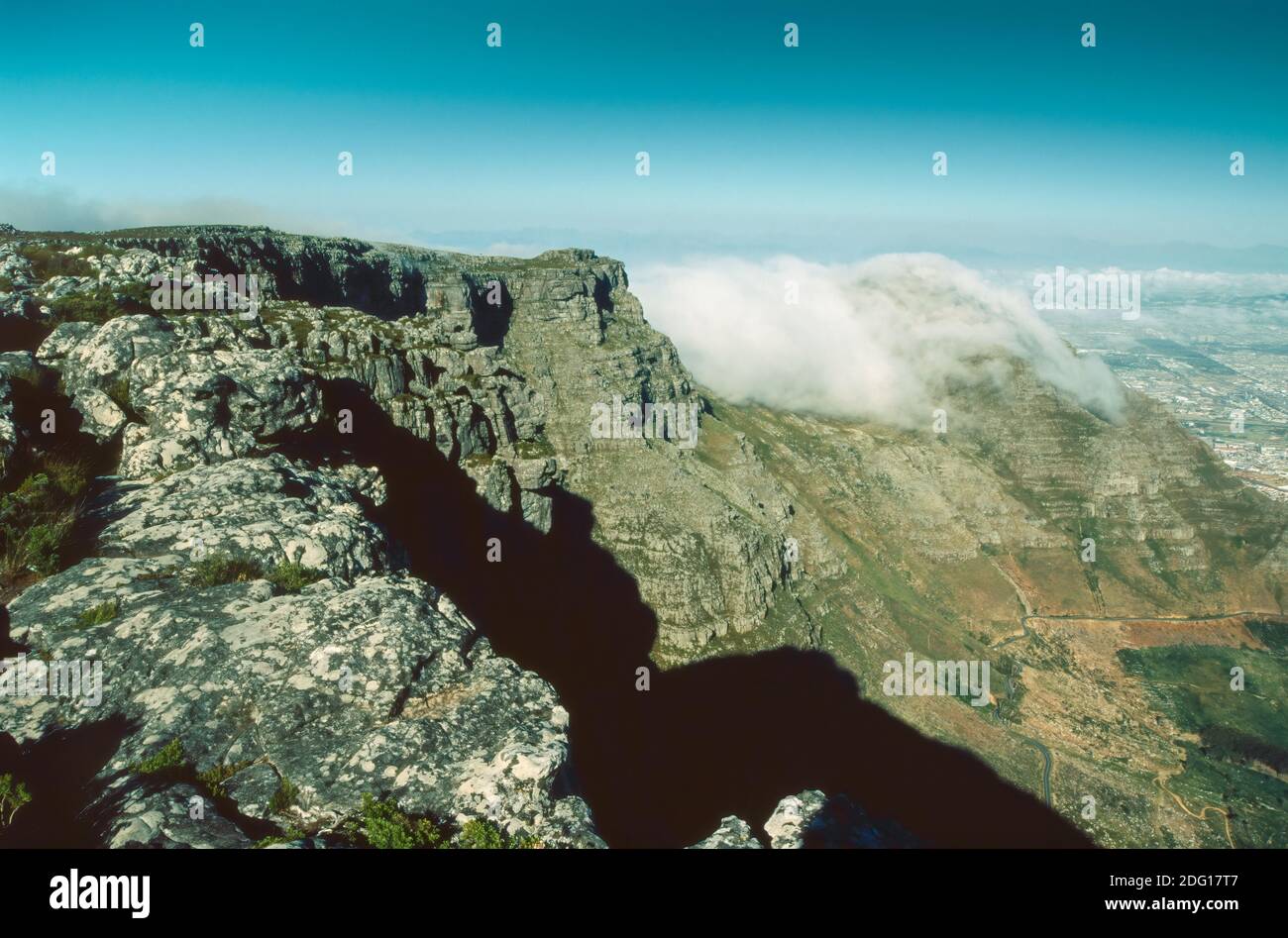 Tafelberg über Kapstadt im Westkap Südafrikas Stockfoto