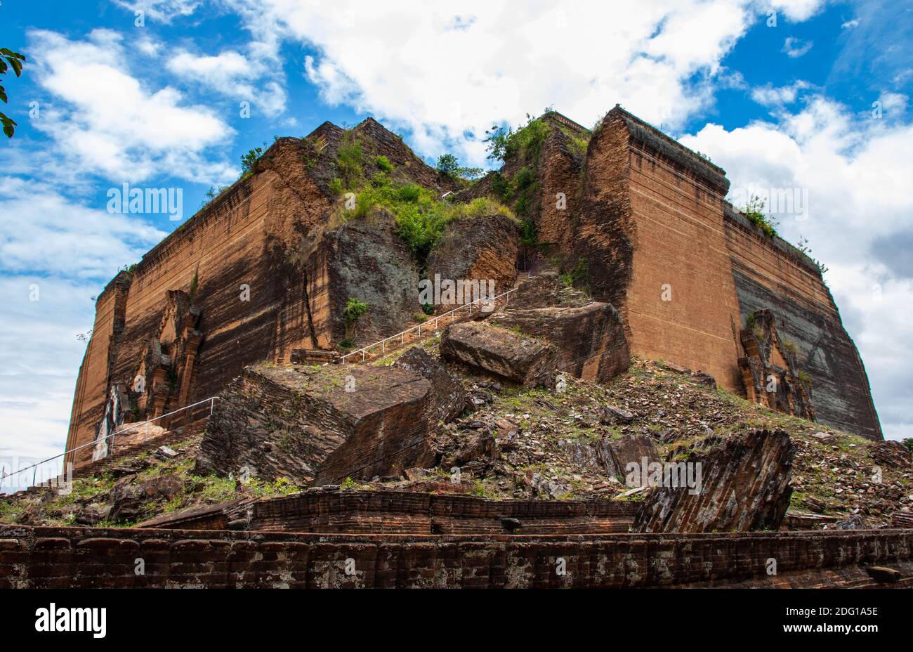 Mantara Gyi-Pagode oder Mingun-Pagode in Mingun bei Mandalay Myanmar Birma Asien Stockfoto