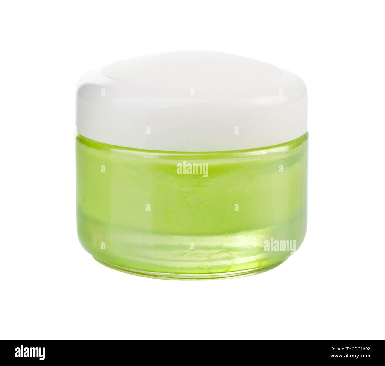 Glas mit Sahne Stockfoto