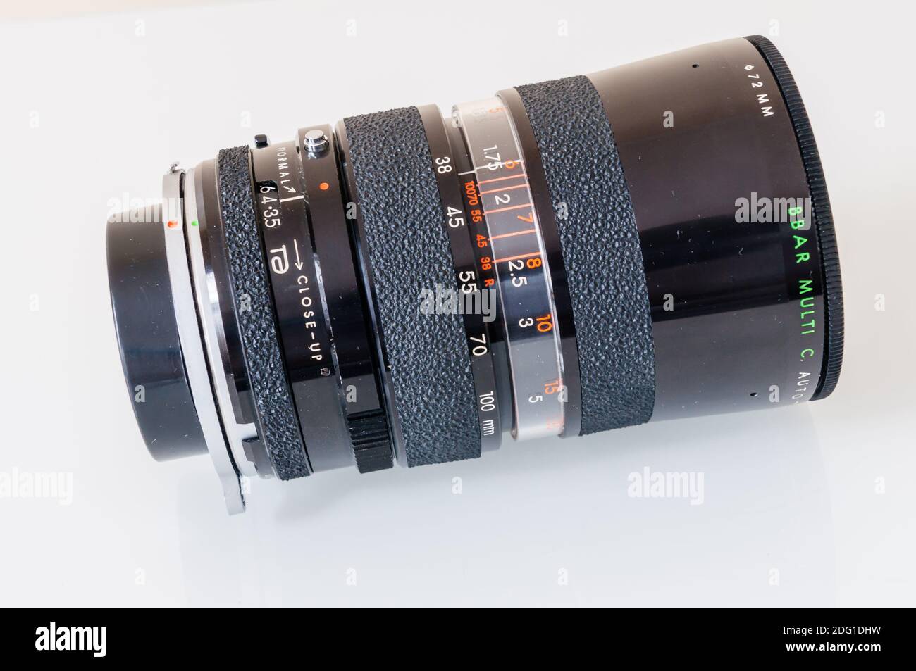 Fotoobjektiv für meine Olympus OM-1 SLR Kamera Stockfoto