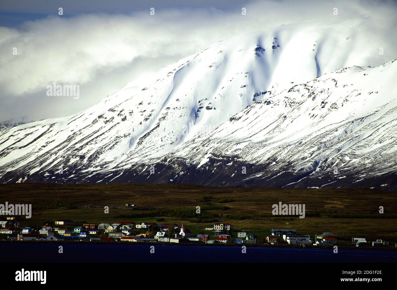 Frühling in nordisland Stockfoto