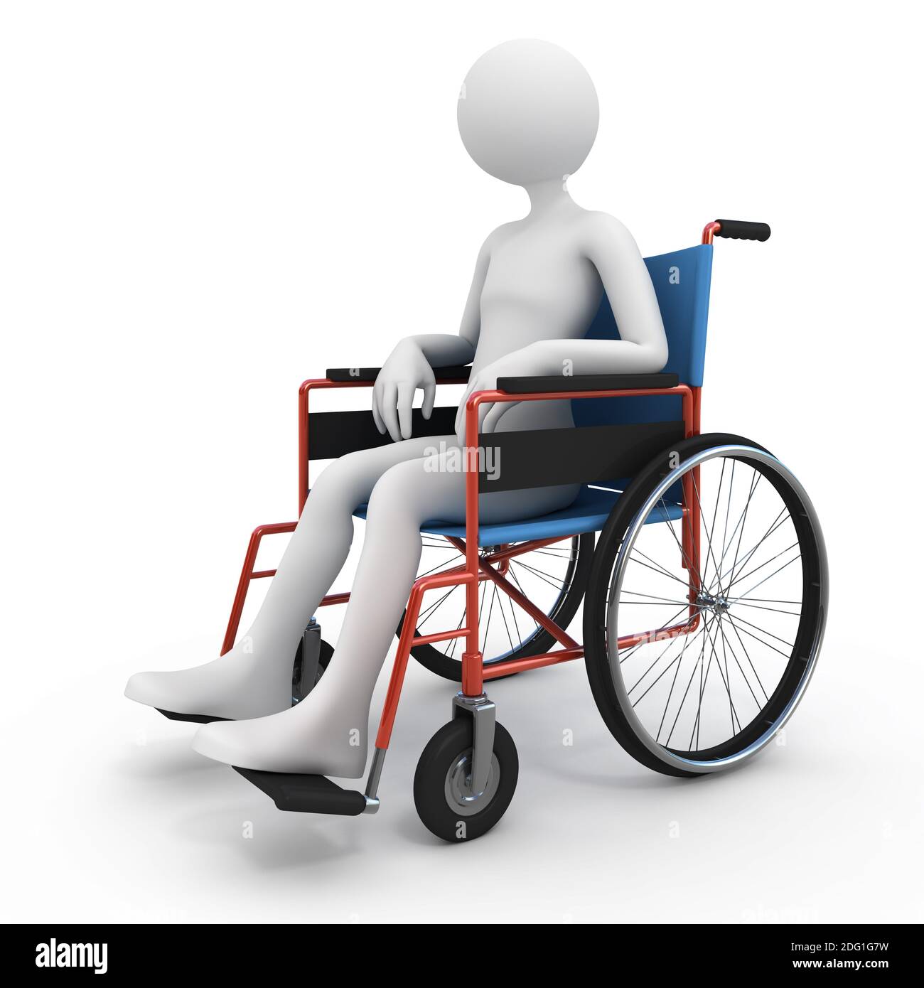 Behinderte Personen im Rollstuhl Stockfoto