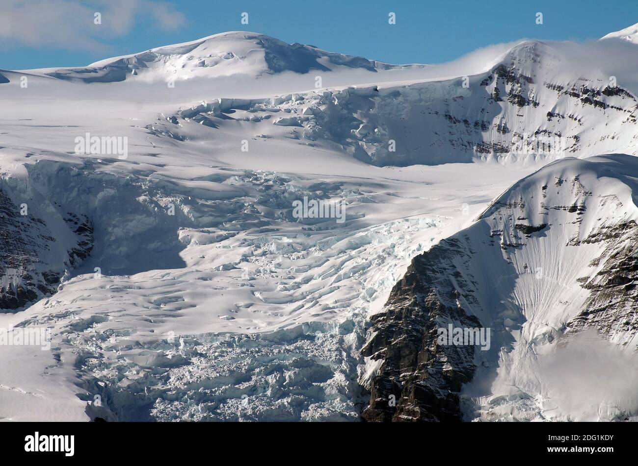 Gletscherland: Wrangell St. Elias National Park Stockfoto