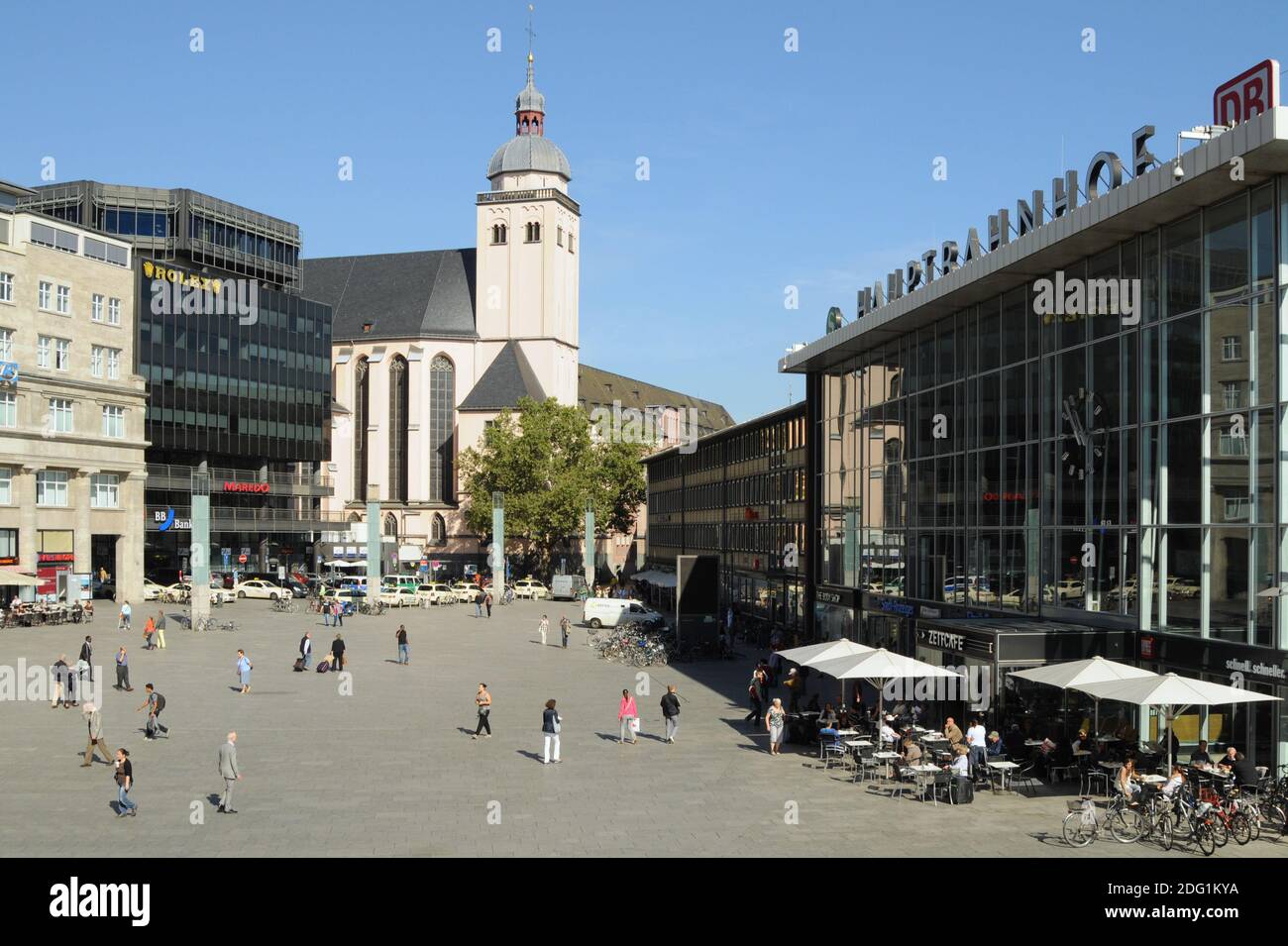 Bahnhofsvorplatz Stockfoto