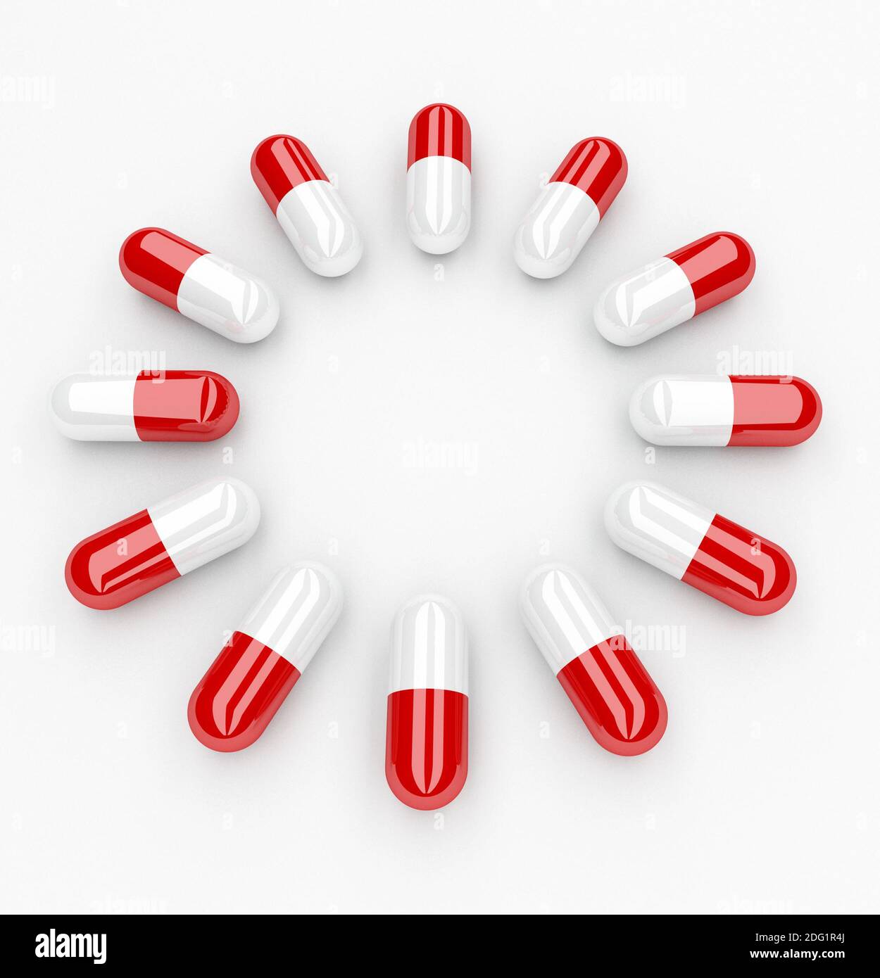 Ring der Pillen Stockfoto