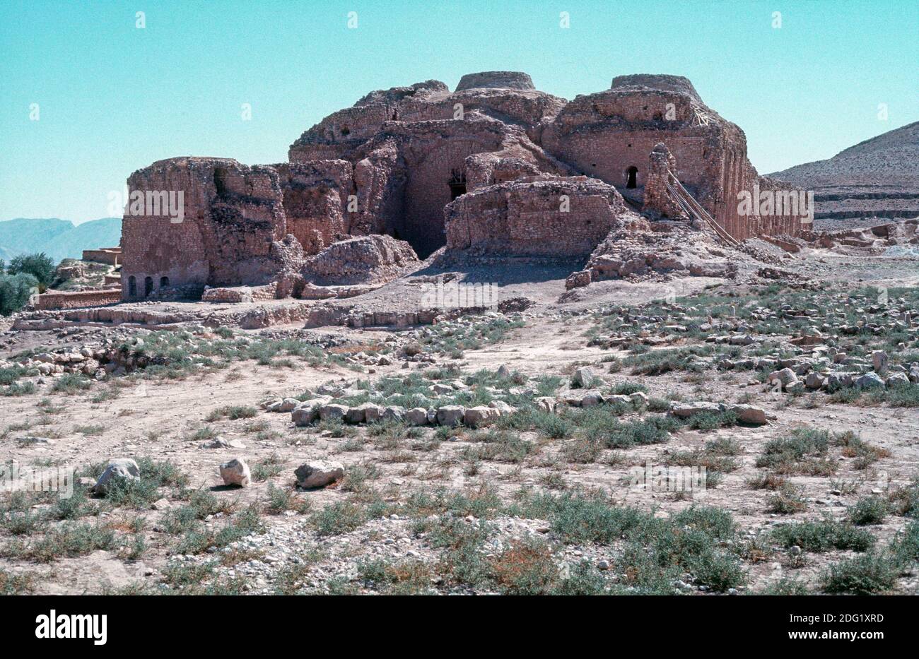 Der Palast von Ardashir, erbaut 224 u.Z., Firuzabad, Fars, Provinz, Iran Stockfoto