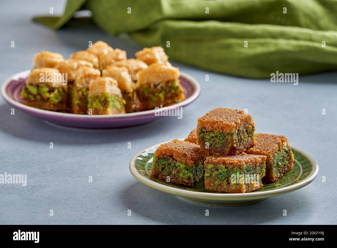 Traditionelle türkische, arabische Süßigkeiten Baklava Stockfoto