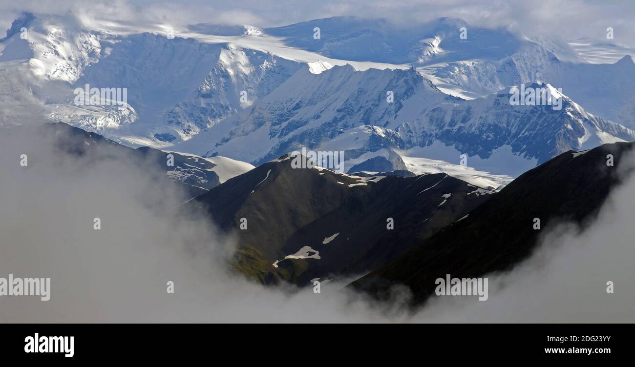 Gigantische Gletscher in Alaska Stockfoto