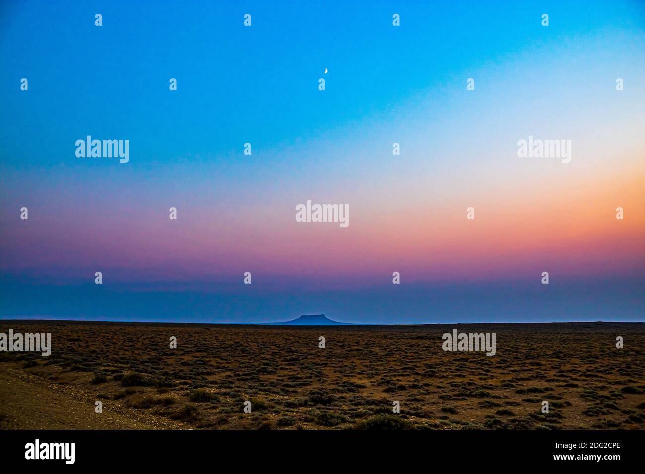 Pilot Butte, WY durch den Rauch Stockfoto