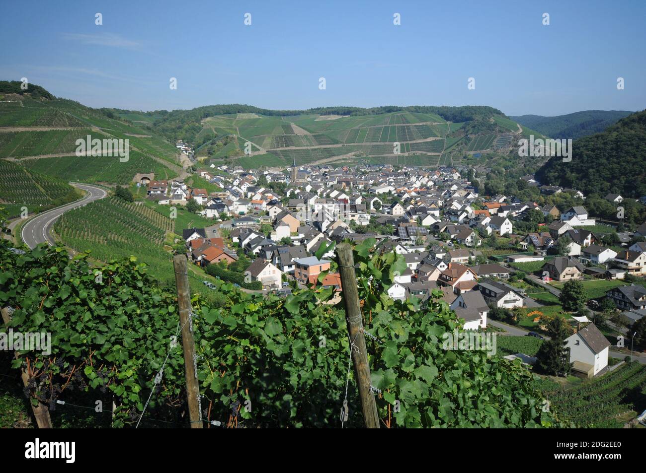 Ahrtal Dernau Stockfoto