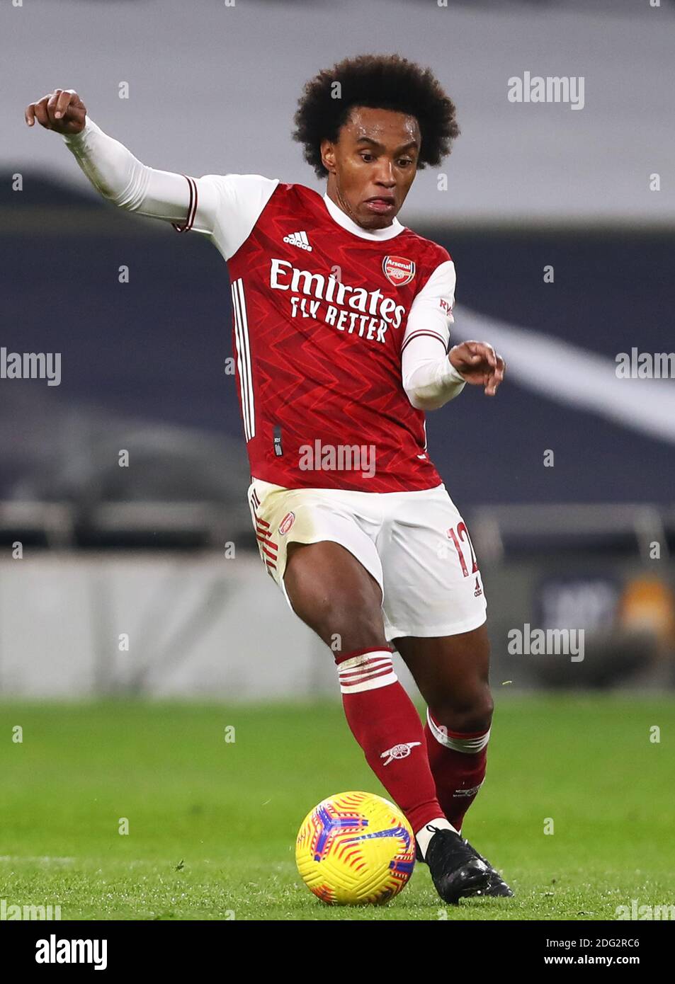 Willian of Arsenal - Tottenham Hotspur V Arsenal, Premier League, Tottenham Hotspur Stadium, London, UK - 6. Dezember 2020 nur für redaktionelle Verwendung - es gelten die DataCo-Einschränkungen Stockfoto