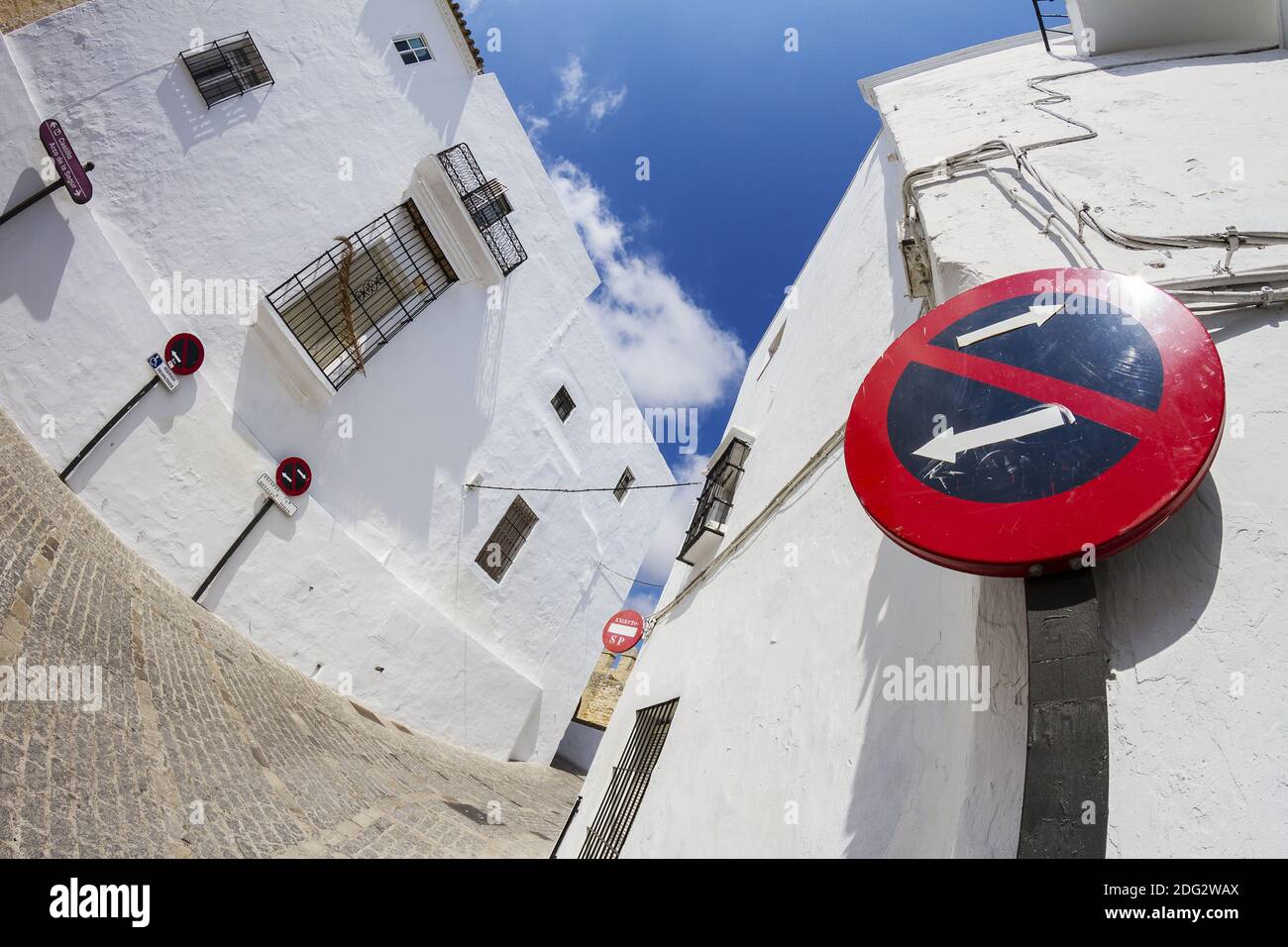 Einschränkung zu stoppen Stockfoto