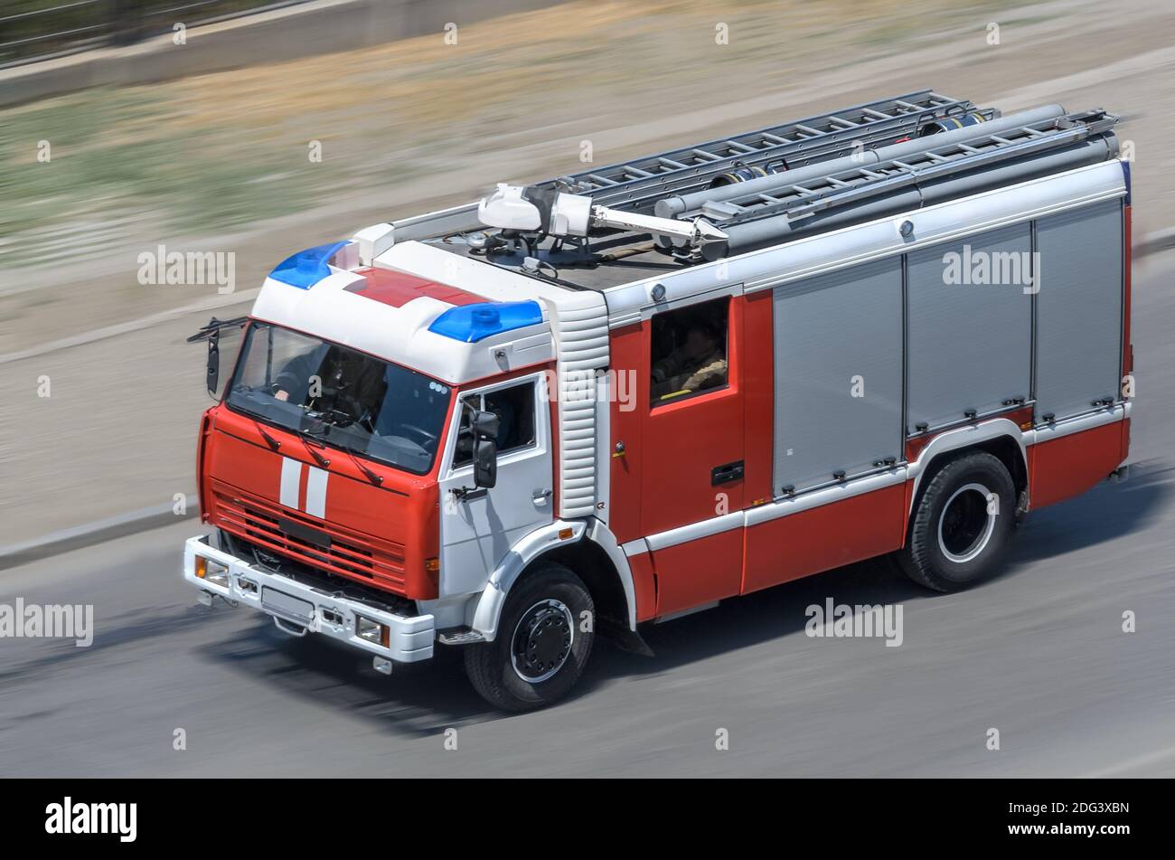 Feuerwehrauto Stockfoto