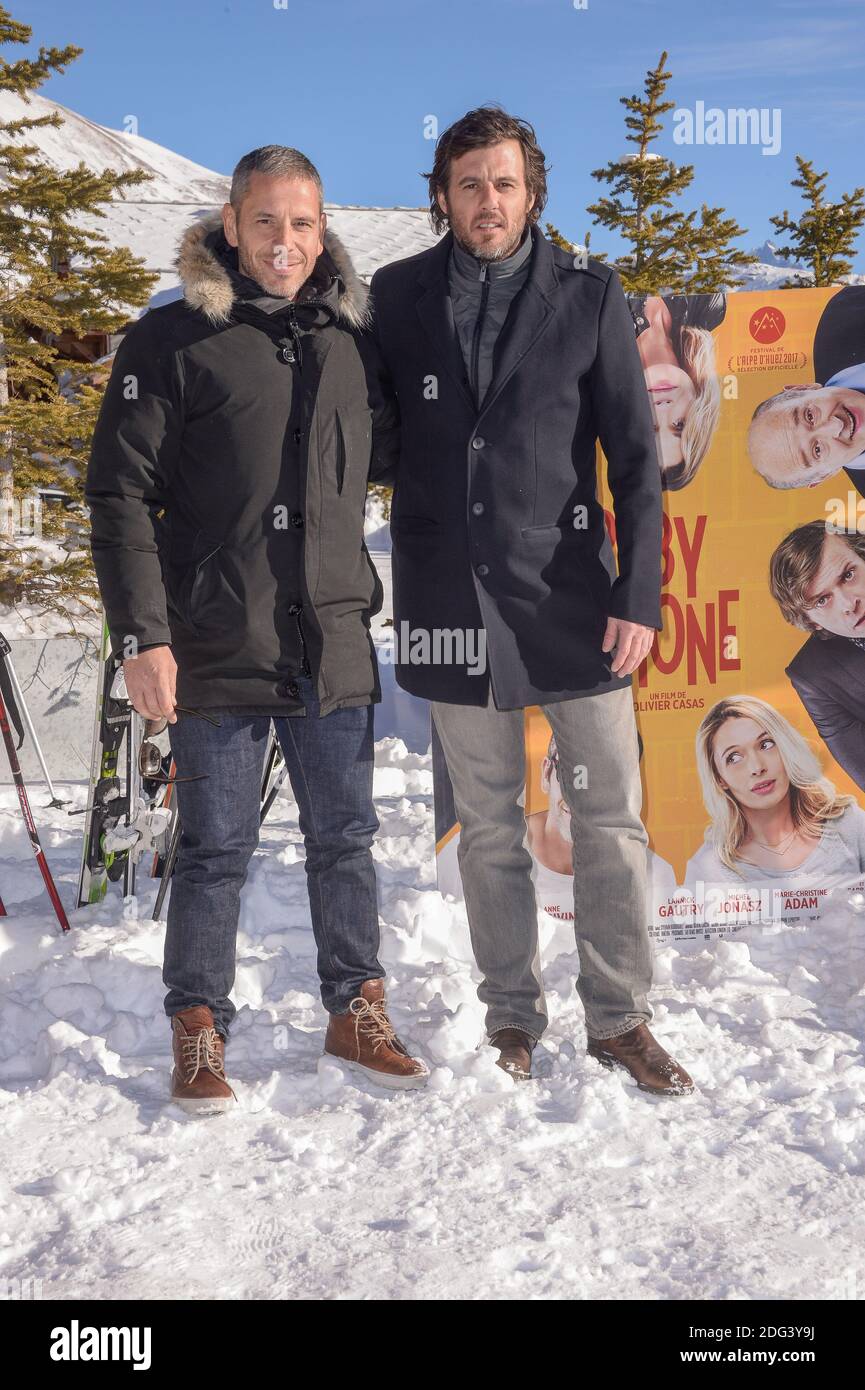 Lannick Gautry, Medi Sadoun beim 20. Alpe d'Huez Comedy Film Festival in l'Alpe d'Huez, Frankreich, am 21. Januar 2017, bei einer Fotoschau für den Film Baby Phone. Foto von Julien Reynaud/APS-Medias/ABACAPRESS.COM Stockfoto Lannick Gautry, Medi Sadoun beim 20. Alpe d'Huez Comedy Film Festival in l'Alpe d'Huez, Frankreich, am 21. Januar 2017, bei einer Fotoschau für den Film Baby Phone. Foto von Julien Reynaud/APS-Medias/ABACAPRESS.COM Stockfoto