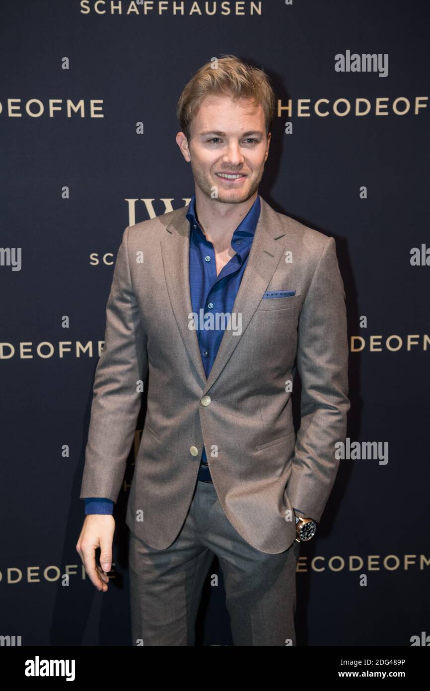 Nico Roseberg nimmt am 17. Januar 2017 an der IWC-Gala des Salon International de la Haute Horlogerie Geneve (SIHH) in Genf Teil. Foto von Loona/ABACAPRESS.COM Stockfoto