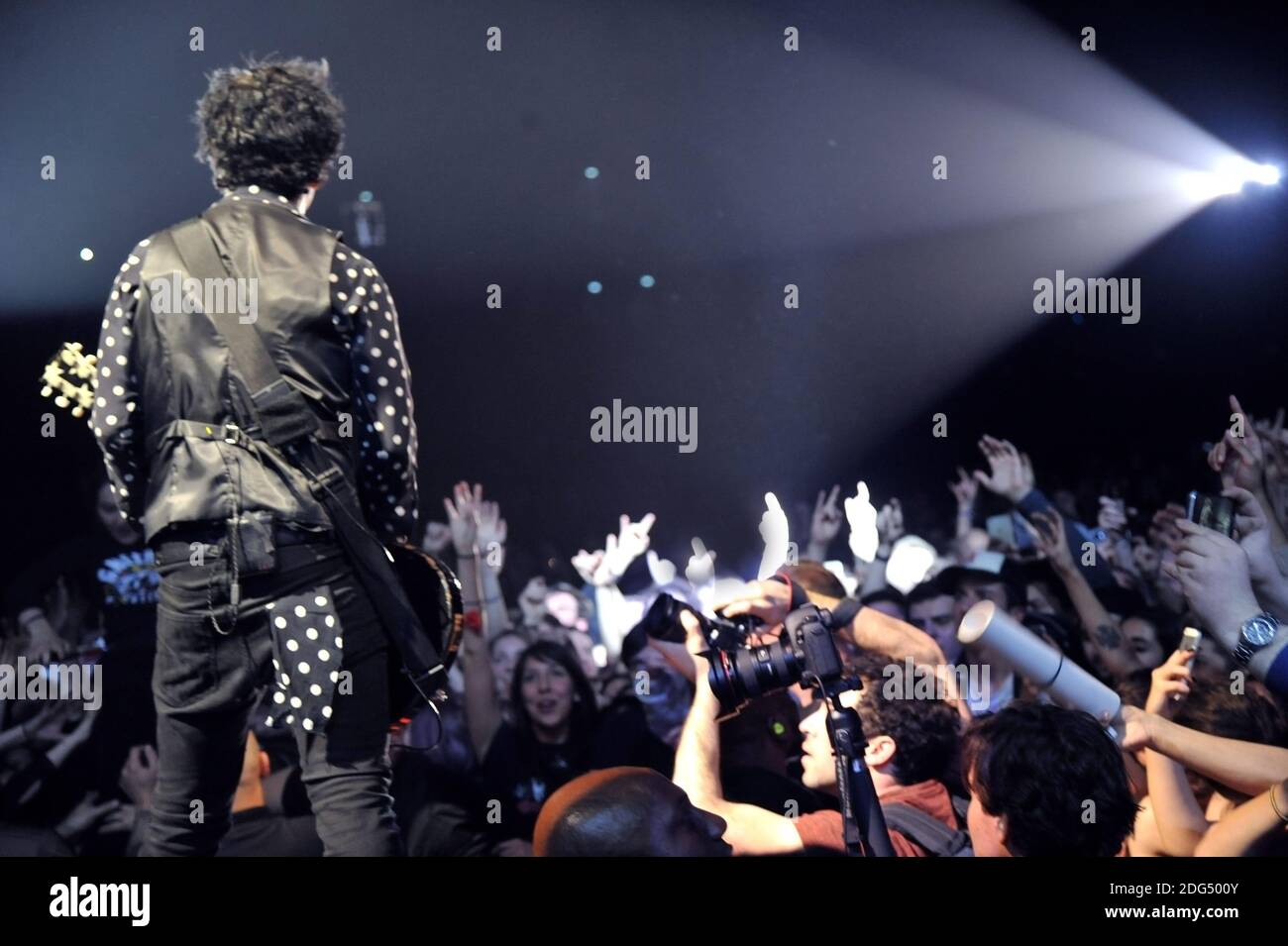 Die kalifornische Punkrock-Band Green Day (Billie Joe Amstrong) in der accorhotels Arena in Paris, Frankreich, am 3. Februar 2017. Foto von Yasmine Hammou/ABACAPRESS.COM03/02/2017 - Paris Stockfoto