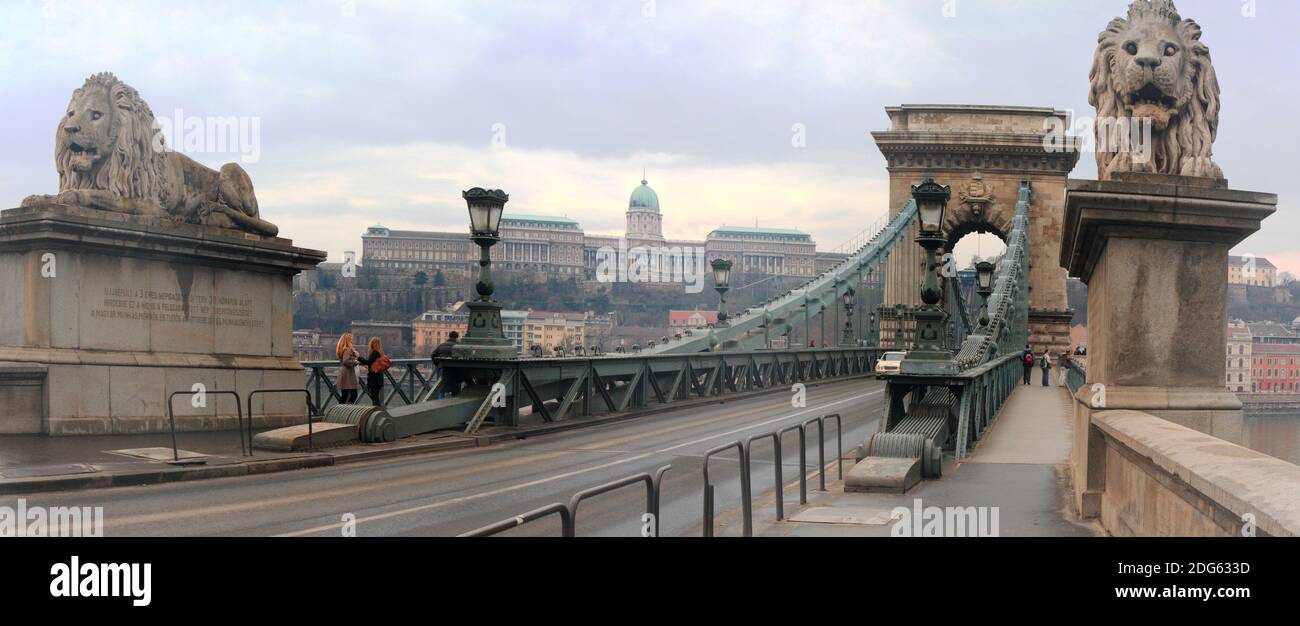 Budapest-panorama Stockfoto