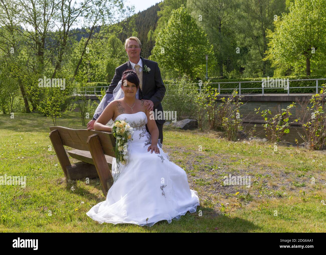 Hochzeitspaare Stockfoto