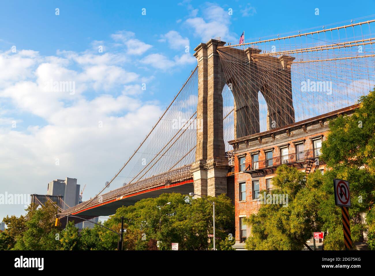 Brooklyn Brücke in New York City, USA Stockfoto