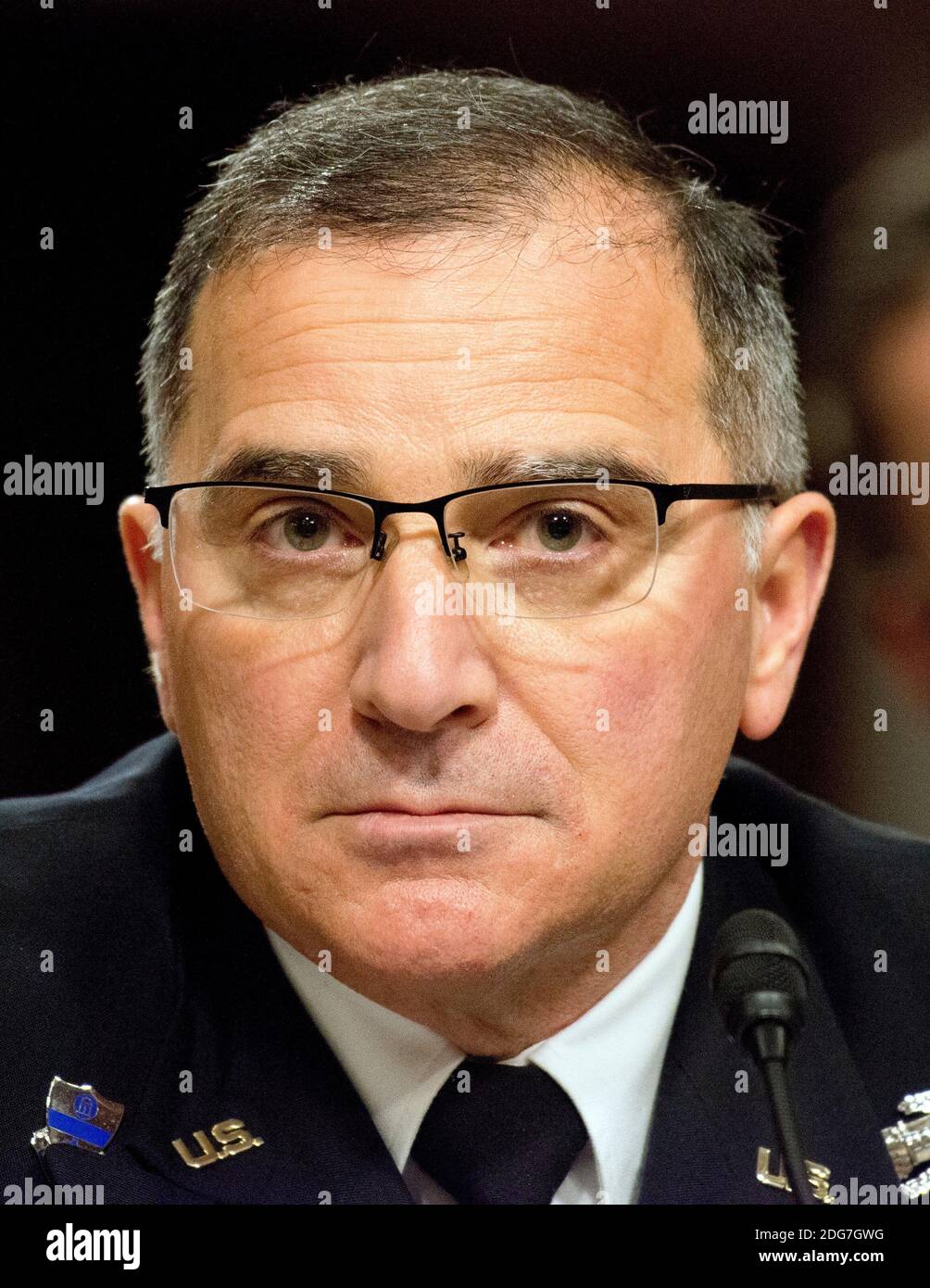 US-Armeegeneral Curtis M. Scaparrotti, Kommandant des U.S. European Command / Supreme Allied Commander, Europa, bezeugt vor dem US-Senatsausschuss für bewaffnete Dienste das 'US European Command' auf dem Capitol Hill in Washington, DC, USA, am Donnerstag, den 23. März 2017. Foto von Ron Sachs/CNP/ABACAPRESS.COM Stockfoto