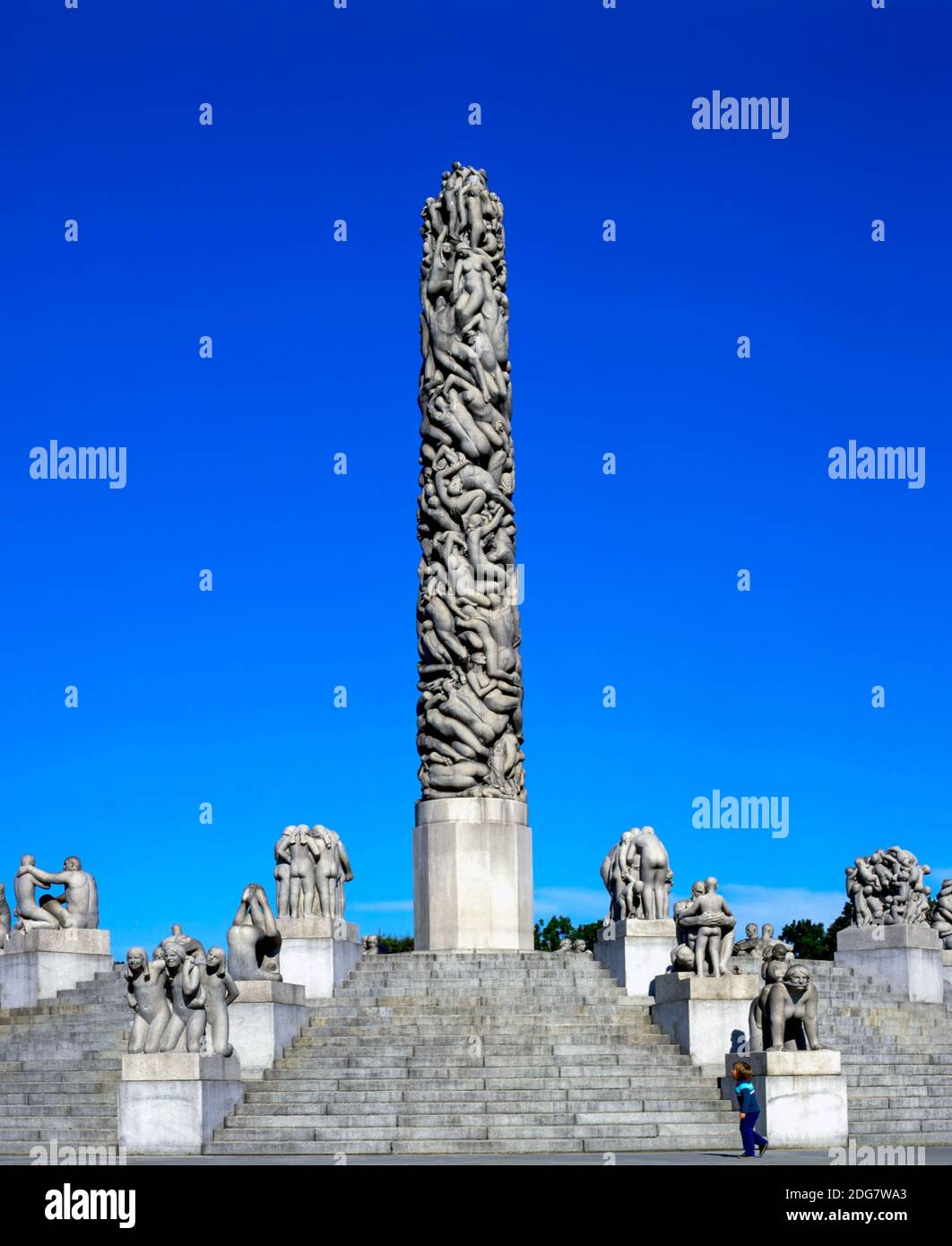 Vigeland Park in Oslo, Norwegen Stockfoto