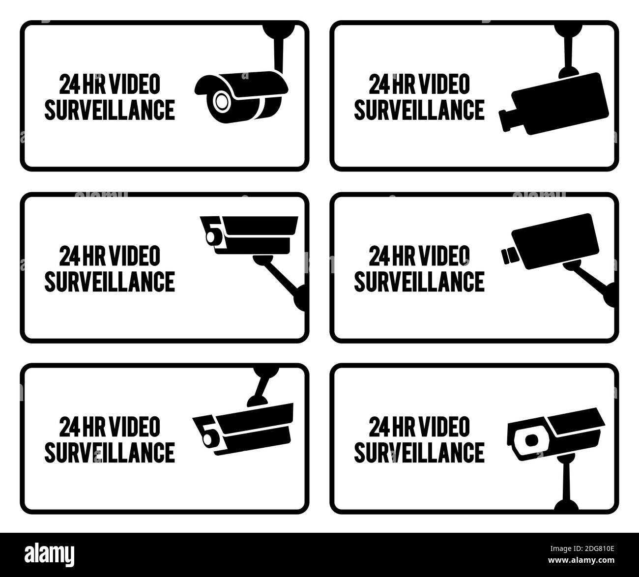 Warnaufkleber setzen Stockfoto