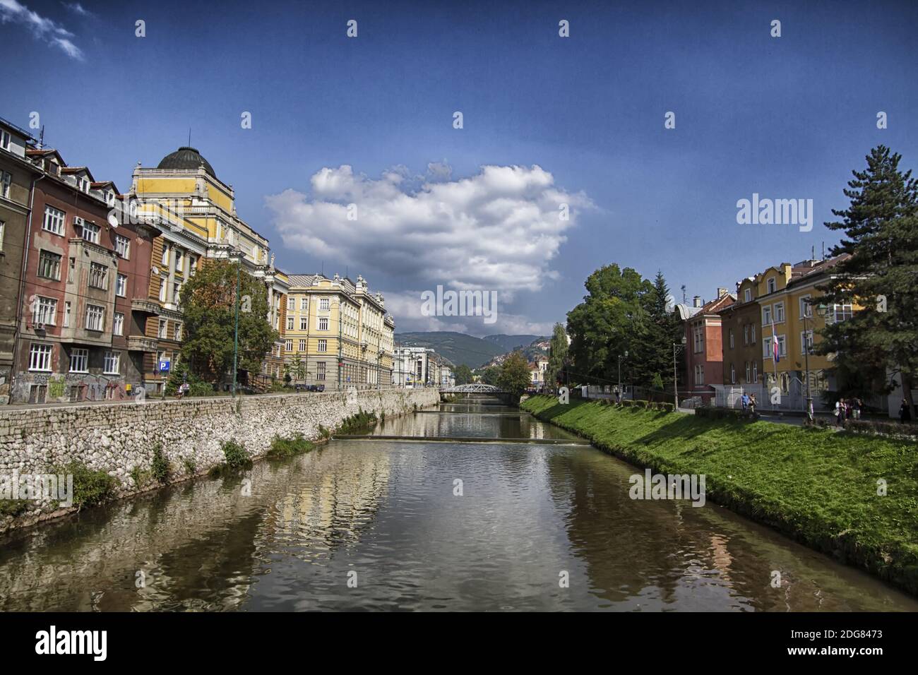 Sarajevo Stadt, Hauptstadt von Bosnien und Herzegowina Stockfoto