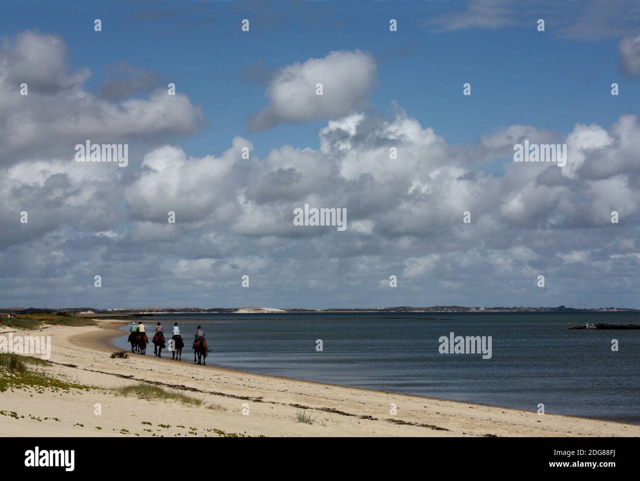 Fahrt am Strand Stockfoto