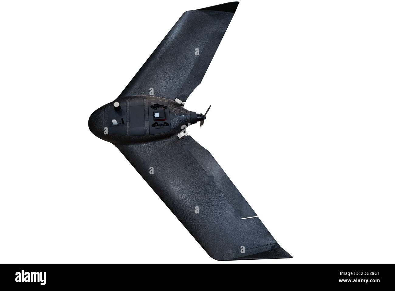 Mapping Drohne isoliert auf weißem Hintergrund Stockfoto
