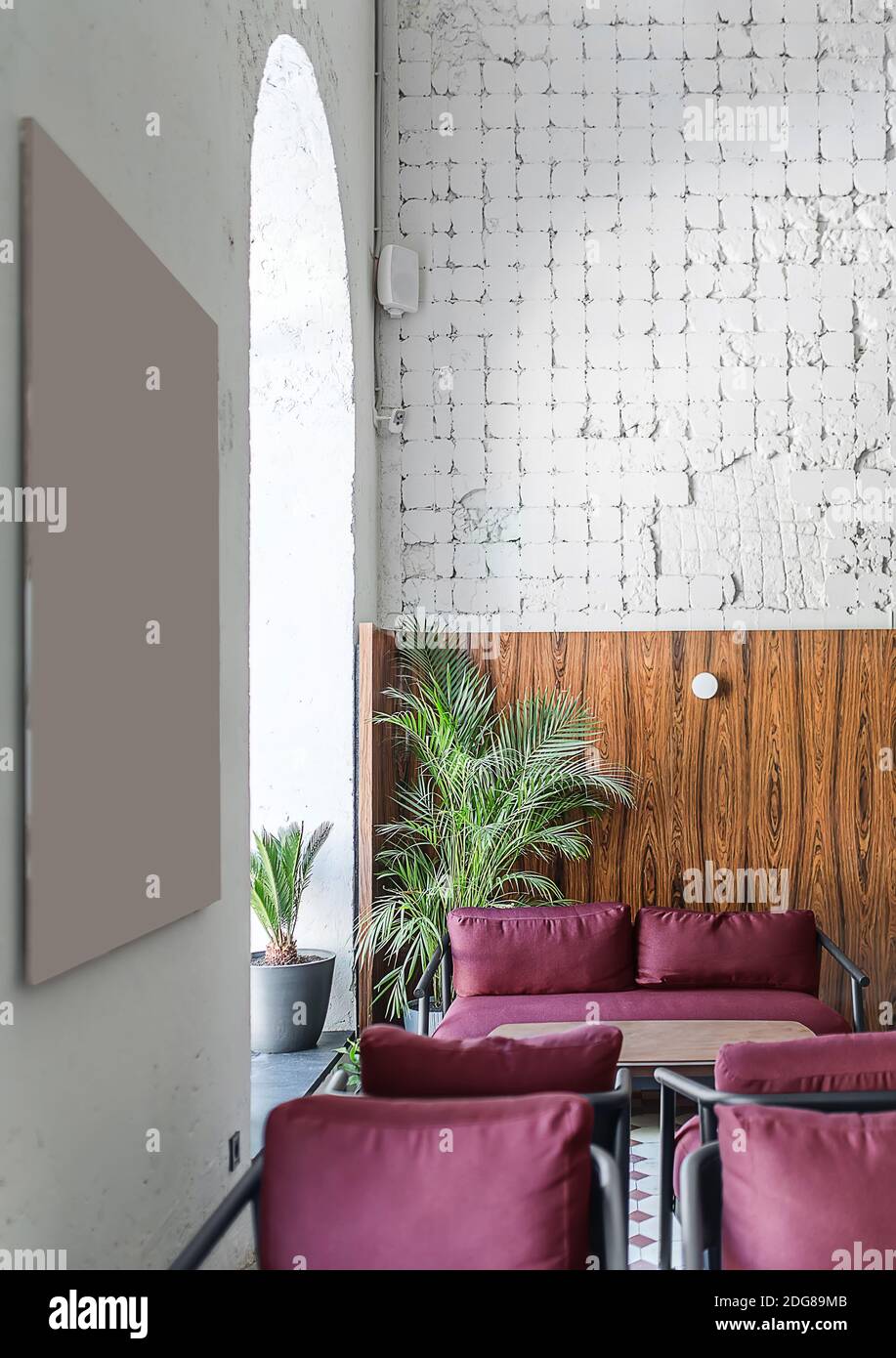 Restaurant im Loftstil Stockfoto