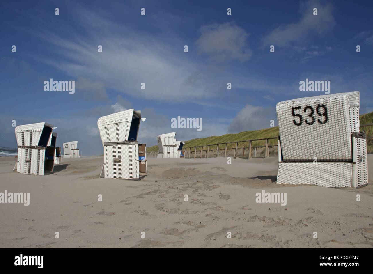 Liegen am Strand Stockfoto