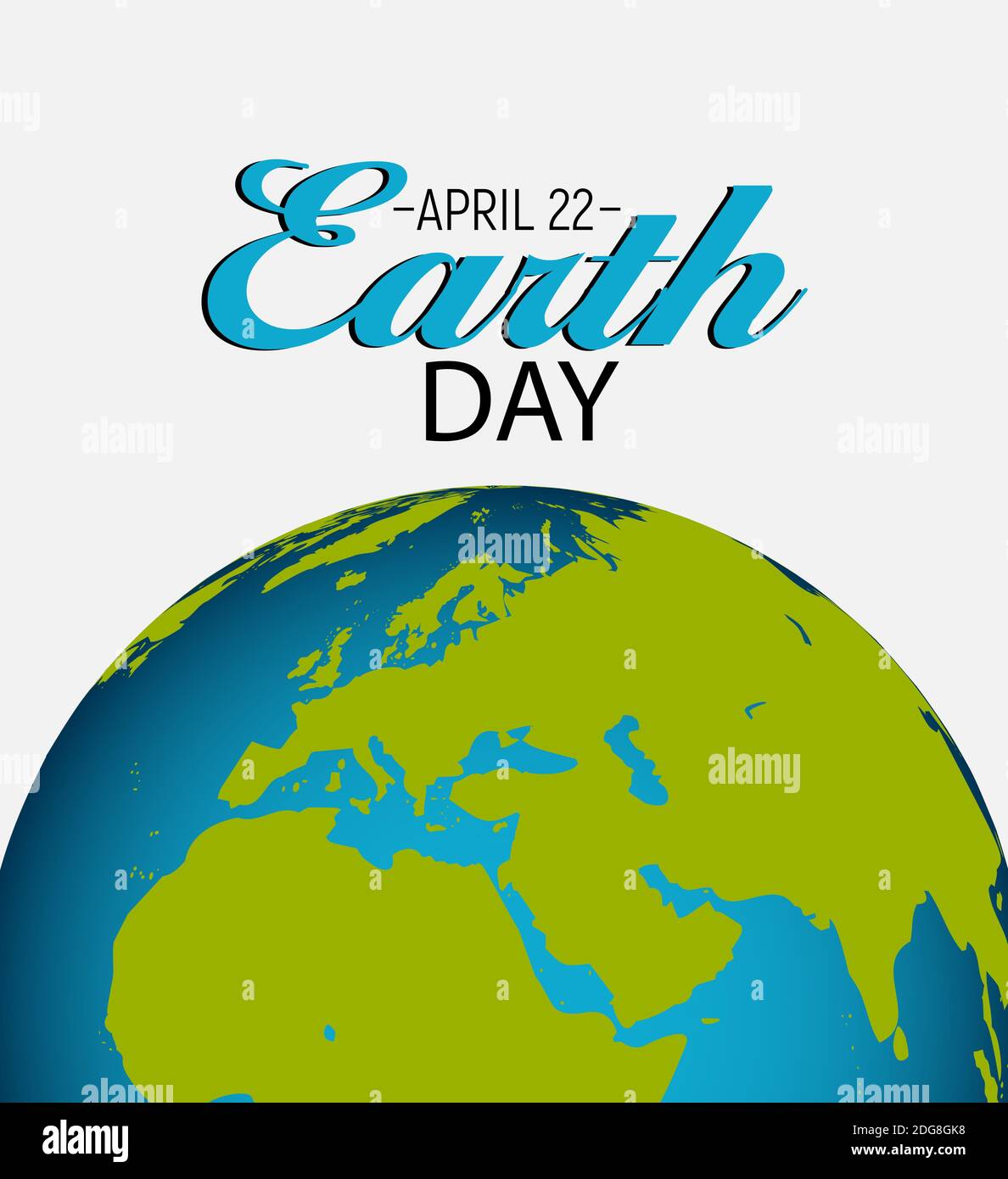 April 22, Earth Day Hintergrunddarstellung Stockfoto