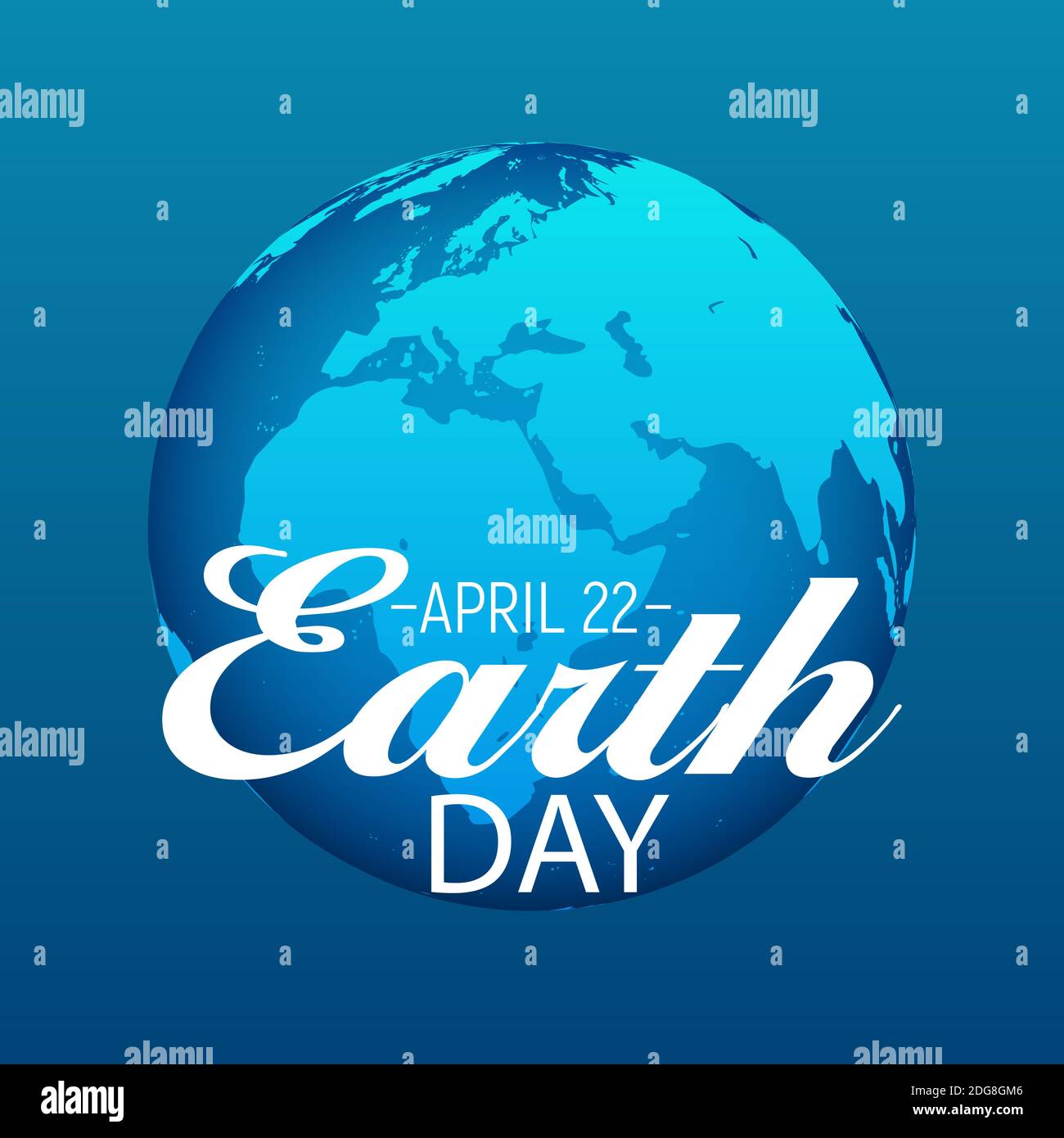 April 22, Earth Day Hintergrunddarstellung Stockfoto
