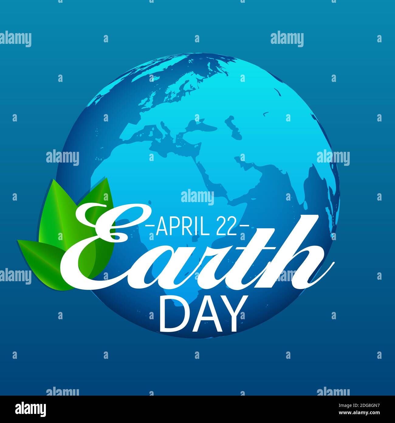 April 22, Earth Day Hintergrunddarstellung Stockfoto
