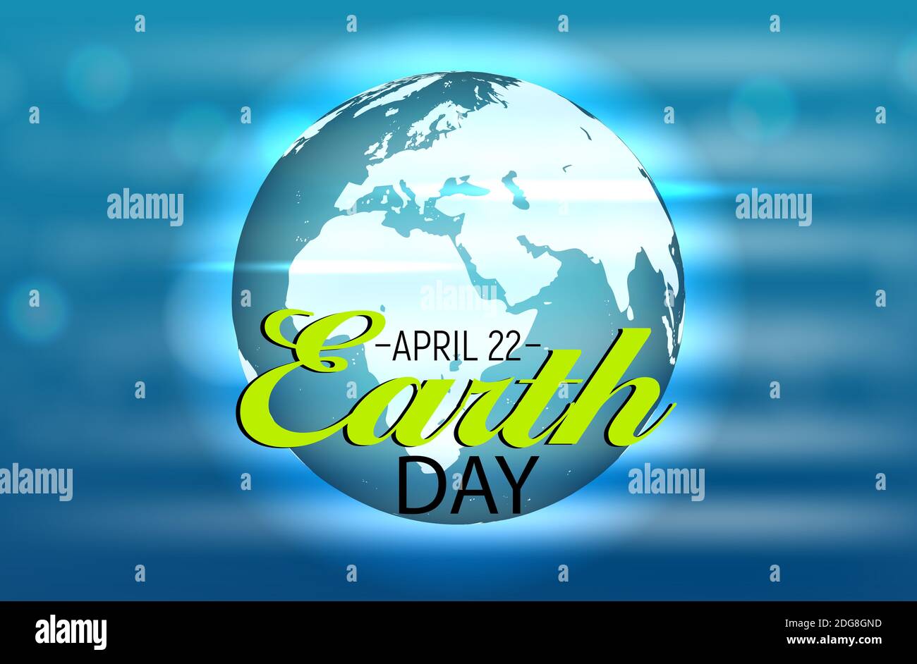 April 22, Earth Day Hintergrunddarstellung Stockfoto