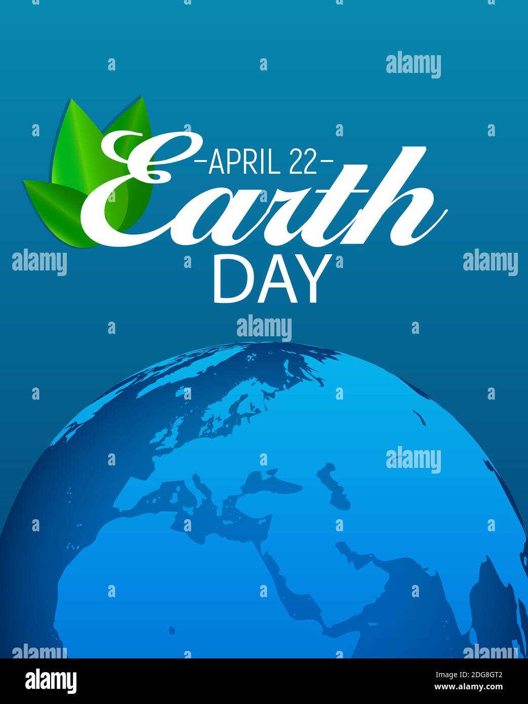 April 22, Earth Day Hintergrunddarstellung Stockfoto